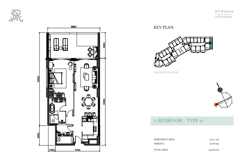 1 Bedroom Type 1c