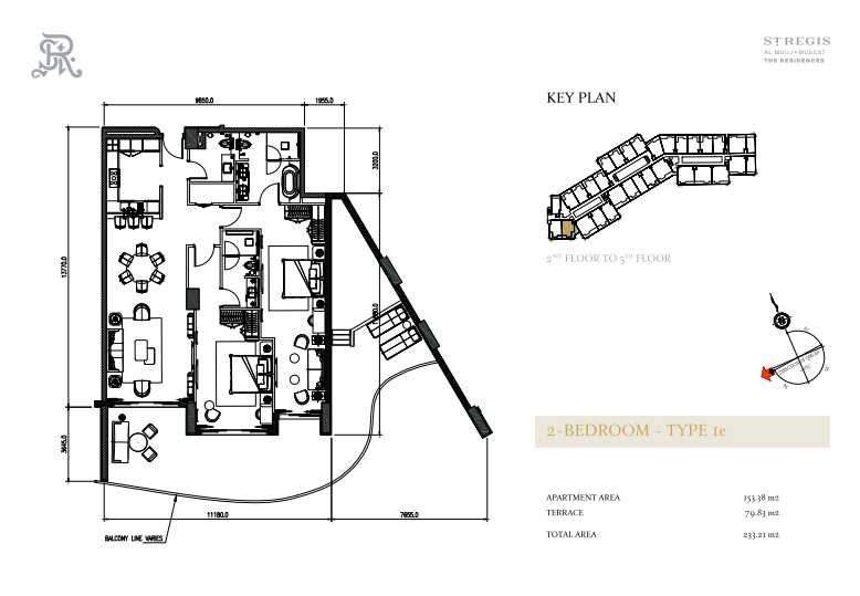 2 Bedrooms Type 1e