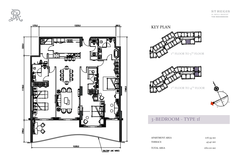 3 Bedrooms Type 1f