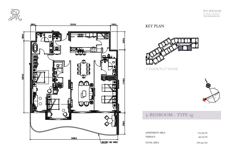 3 Bedrooms Type 1g