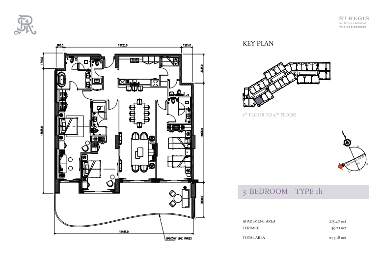 3 Bedrooms Type 1h