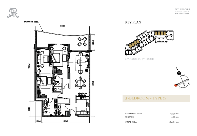 2 Bedrooms Type 1a
