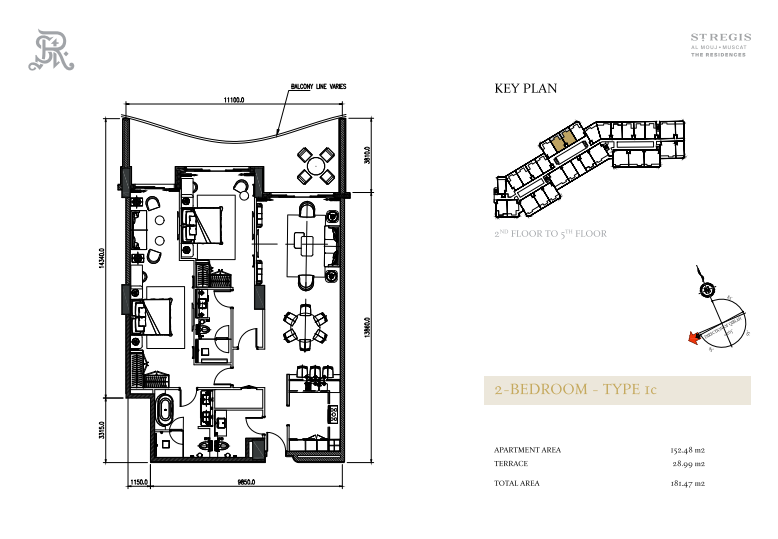 2 Bedrooms Type 1c